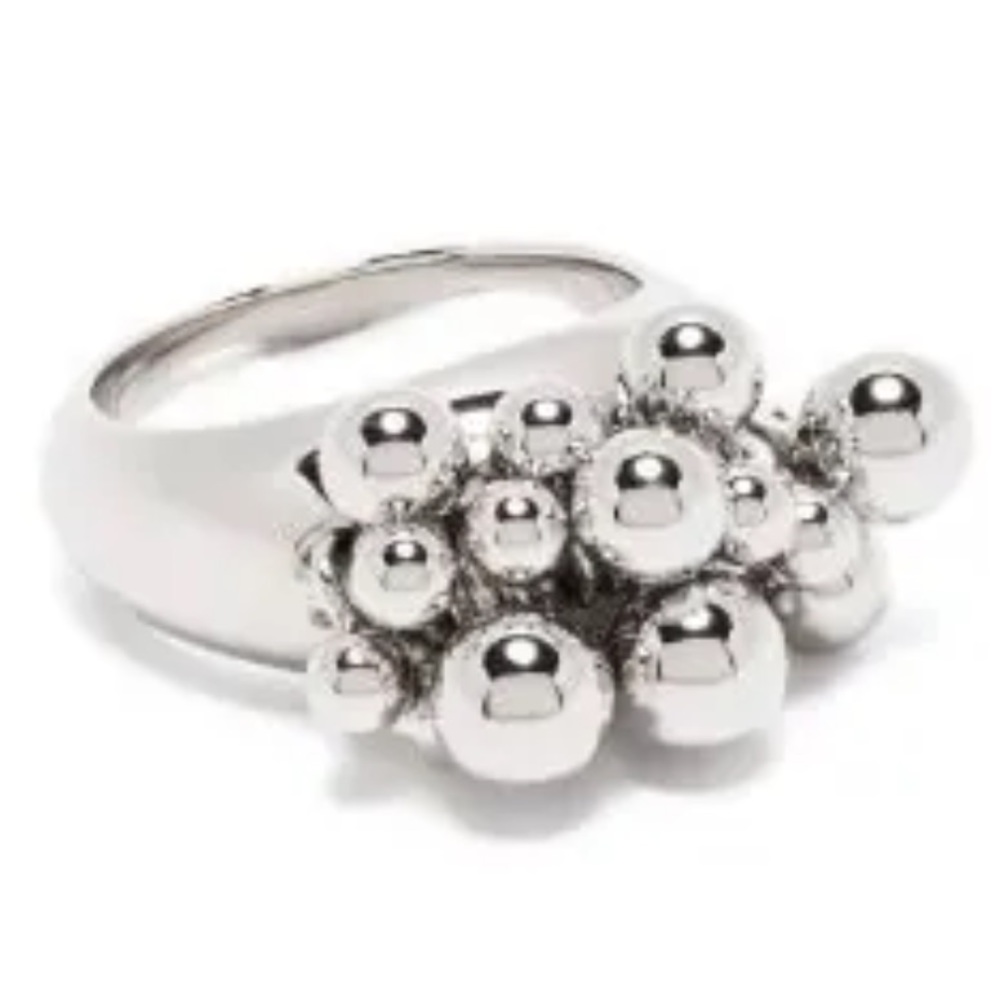 RARE Silpada Vintage Sterling Silver ChaCha Floating Silver Bead Ring Price FIRM - Picture 11 of 13